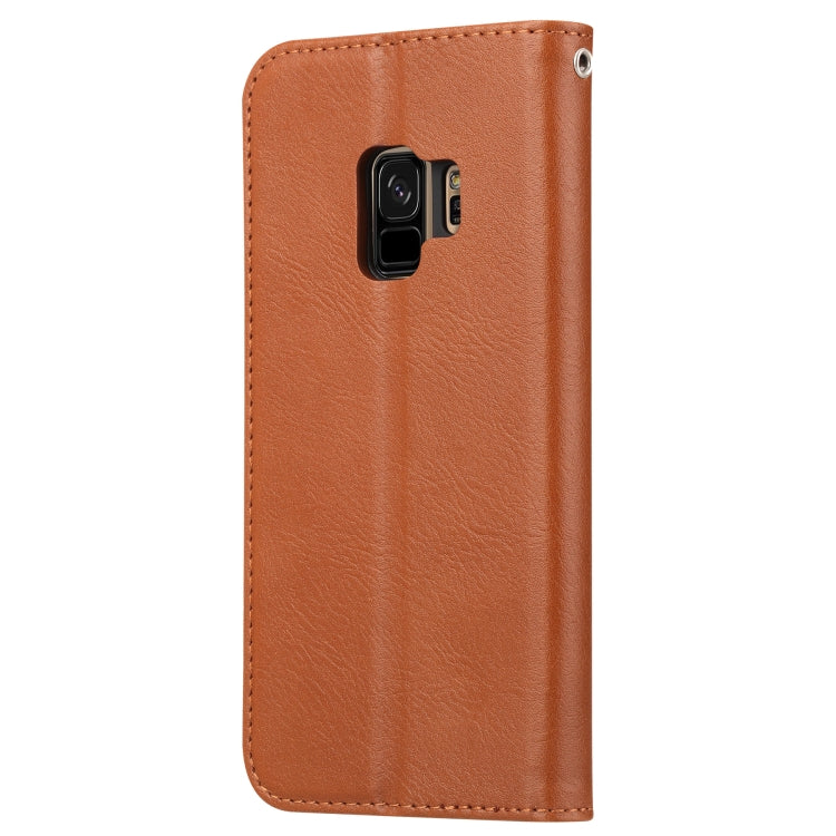 Knead Skin Texture Horizontal Flip Leather Case for Galaxy S9, with Photo Frame & Holder & Card Slots & Wallet