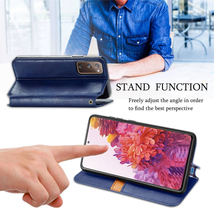 For Galaxy S20 FE(4G/5G) / S20 Lite Cubic Grid Pressed Horizontal Flip Magnetic PU Leather Case with Holder & Card Slots & Wallet