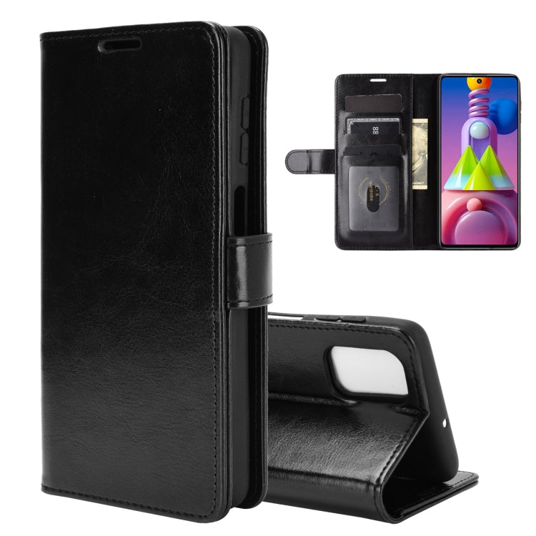 For Samsung Galaxy M51 (Side Fingerprint) R64 Texture Single Horizontal Flip Protective Case with Holder & Card Slots & Wallet & Photo Frame