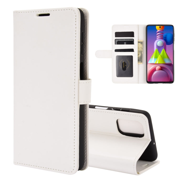For Samsung Galaxy M51 (Side Fingerprint) R64 Texture Single Horizontal Flip Protective Case with Holder & Card Slots & Wallet & Photo Frame