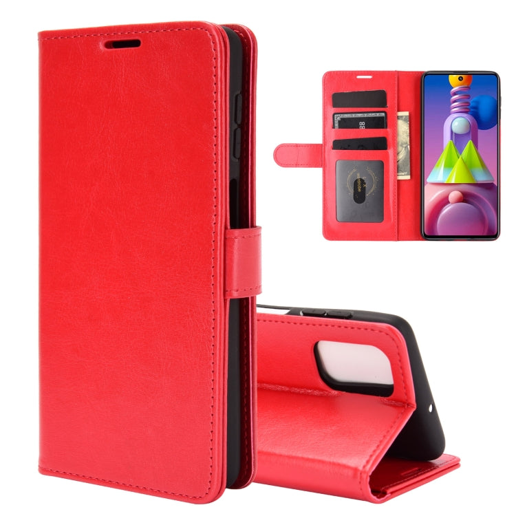 For Samsung Galaxy M51 (Side Fingerprint) R64 Texture Single Horizontal Flip Protective Case with Holder & Card Slots & Wallet & Photo Frame