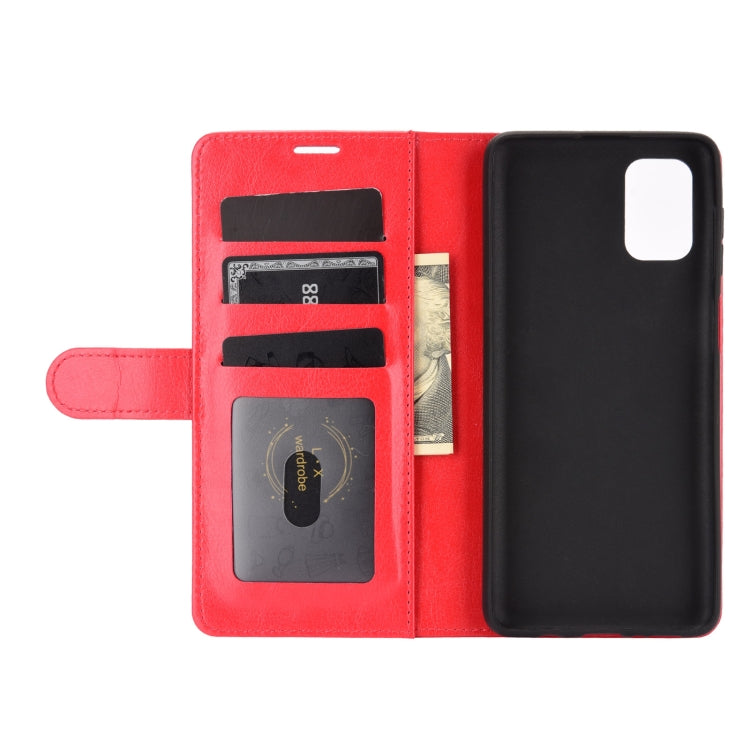 For Samsung Galaxy M51 (Side Fingerprint) R64 Texture Single Horizontal Flip Protective Case with Holder & Card Slots & Wallet & Photo Frame