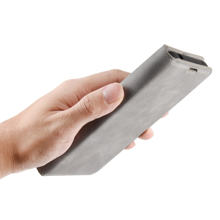 For Samsung Galaxy M51 (Side Fingerprint) Retro-skin Business Magnetic Suction Leather Case with Holder & Card Slots & Wallet