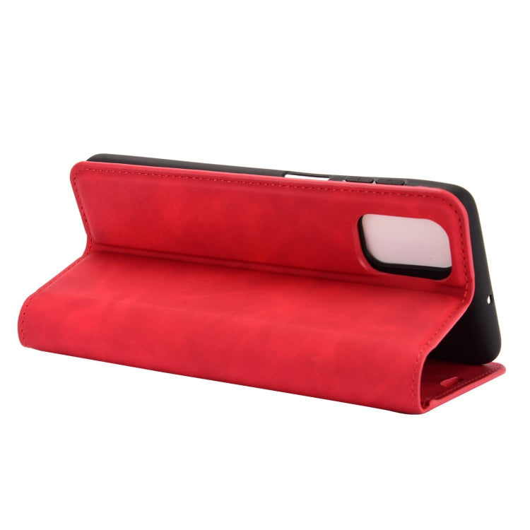 For Samsung Galaxy M51 (Side Fingerprint) Retro-skin Business Magnetic Suction Leather Case with Holder & Card Slots & Wallet