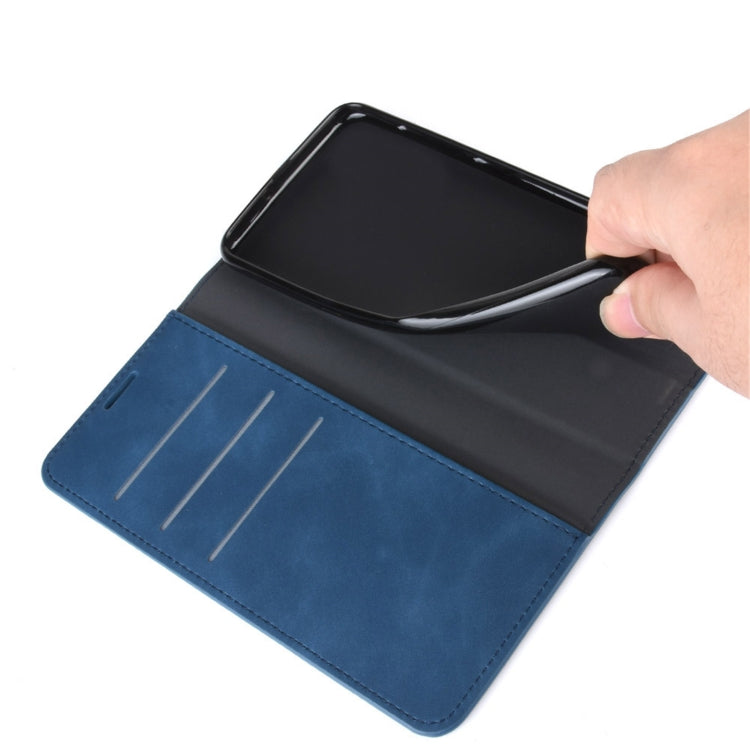 For Samsung Galaxy M51 (Side Fingerprint) Retro-skin Business Magnetic Suction Leather Case with Holder & Card Slots & Wallet