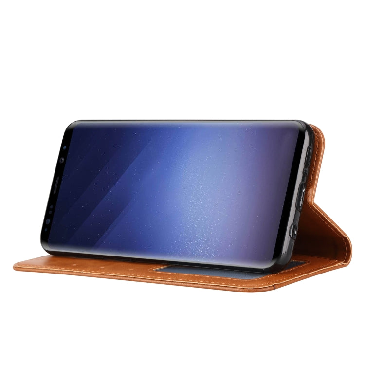 Knead Skin Texture Horizontal Flip Leather Case for Galaxy S9+, with Photo Frame & Holder & Card Slots & Wallet