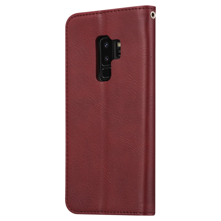 Knead Skin Texture Horizontal Flip Leather Case for Galaxy S9+, with Photo Frame & Holder & Card Slots & Wallet
