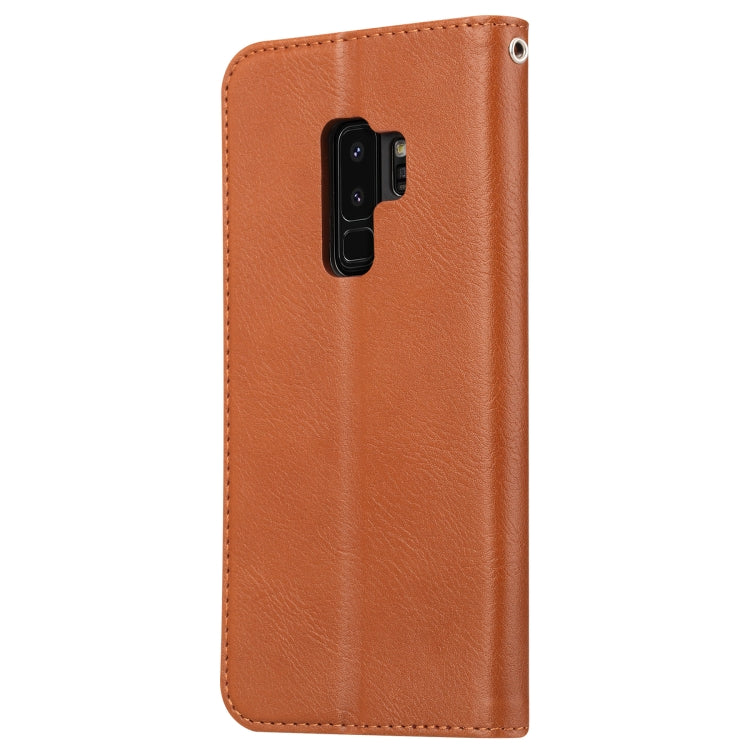 Knead Skin Texture Horizontal Flip Leather Case for Galaxy S9+, with Photo Frame & Holder & Card Slots & Wallet