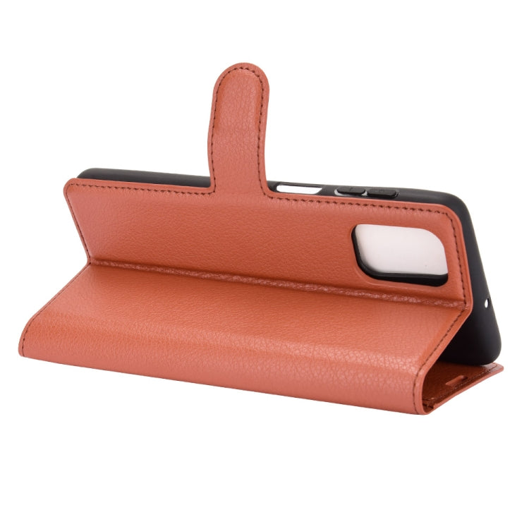 For Samsung Galaxy M51 (Side Fingerprint) Litchi Texture Horizontal Flip Protective Case with Holder & Card Slots & Wallet