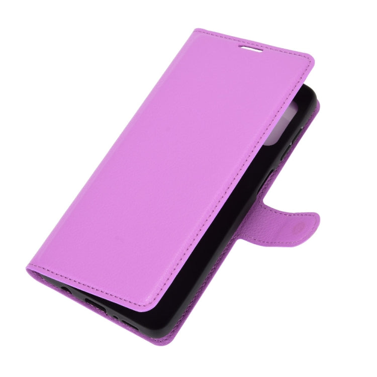 For Samsung Galaxy M51 (Side Fingerprint) Litchi Texture Horizontal Flip Protective Case with Holder & Card Slots & Wallet
