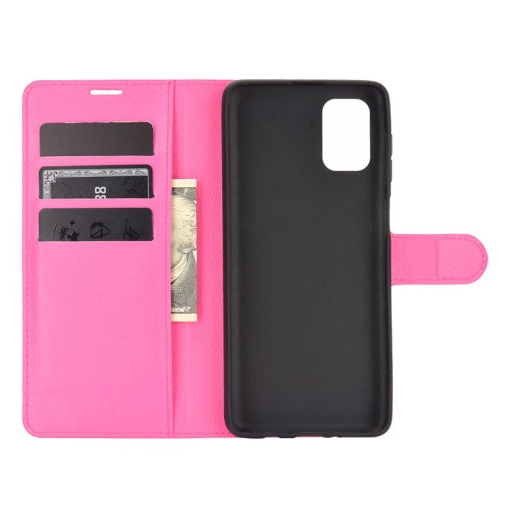 For Samsung Galaxy M51 (Side Fingerprint) Litchi Texture Horizontal Flip Protective Case with Holder & Card Slots & Wallet