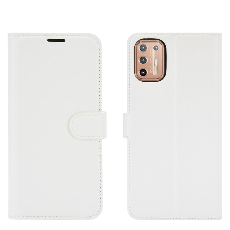 For Motorola Moto G9 Plus Litchi Texture Horizontal Flip Protective Case with Holder & Card Slots & Wallet