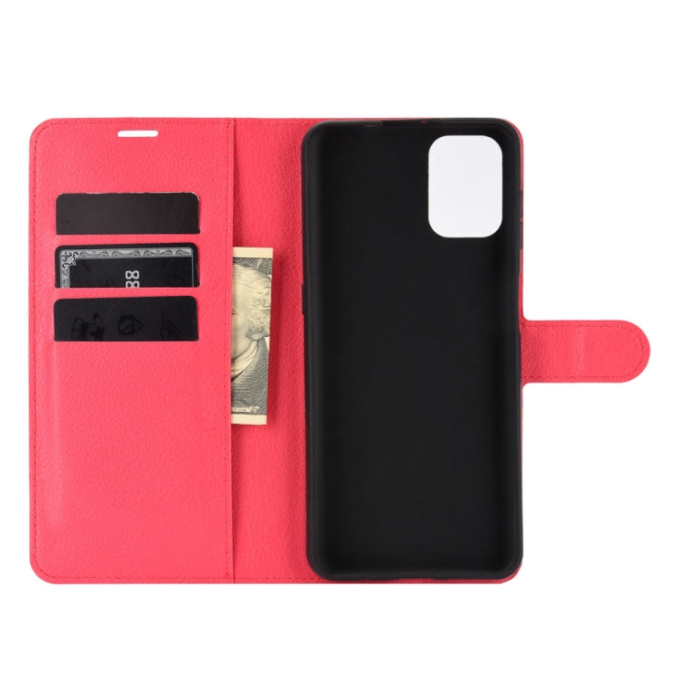 For Motorola Moto G9 Plus Litchi Texture Horizontal Flip Protective Case with Holder & Card Slots & Wallet