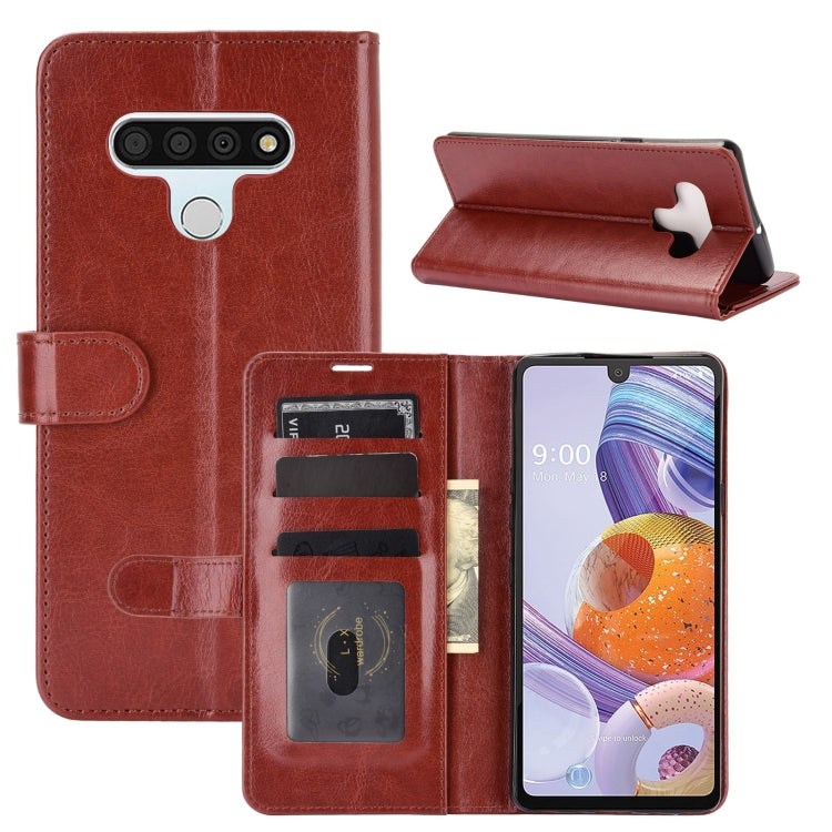 For LG Stylo 6 R64 Texture Single Horizontal Flip Protective Case with Holder & Card Slots & Wallet& Photo Frame