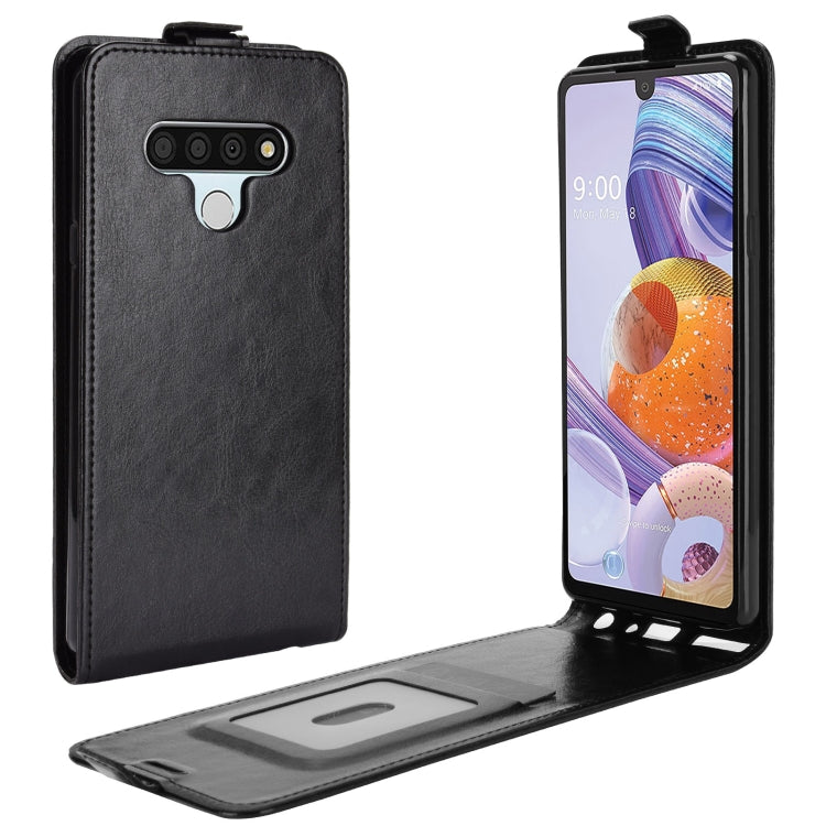 For LG Stylo 6 R64 Texture Single Vertical Flip Leather Protective Case with Card Slots & Photo Frame