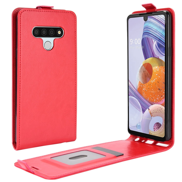 For LG Stylo 6 R64 Texture Single Vertical Flip Leather Protective Case with Card Slots & Photo Frame