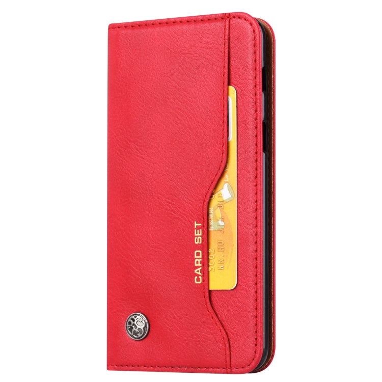 Knead Skin Texture Horizontal Flip Leather Case for Galaxy A8 2018, with Photo Frame & Holder & Card Slots & Wallet