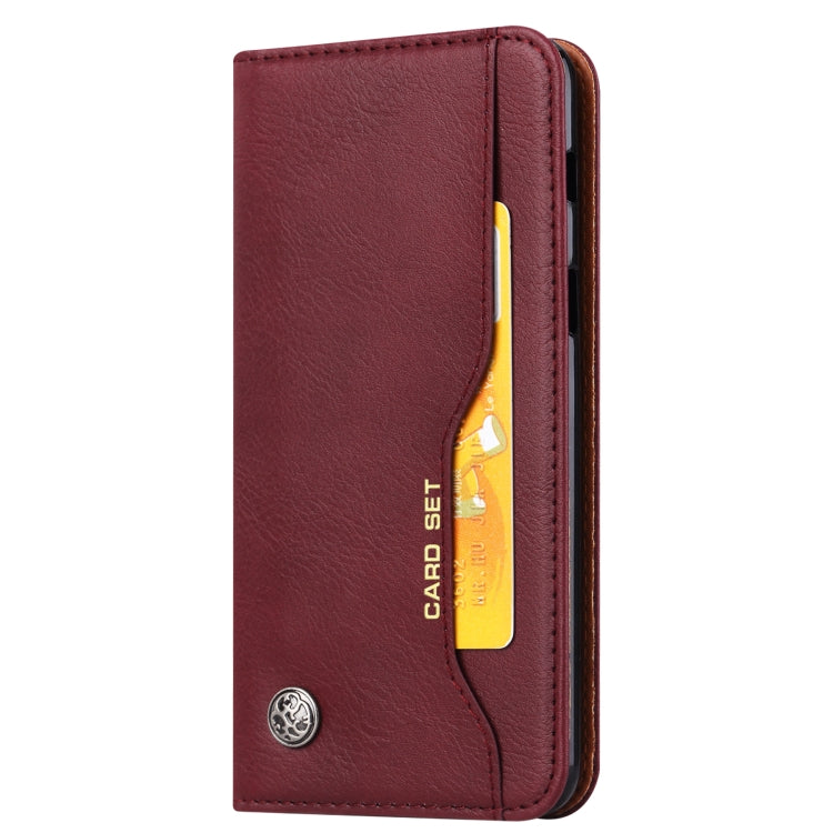Knead Skin Texture Horizontal Flip Leather Case for Galaxy A8 2018, with Photo Frame & Holder & Card Slots & Wallet