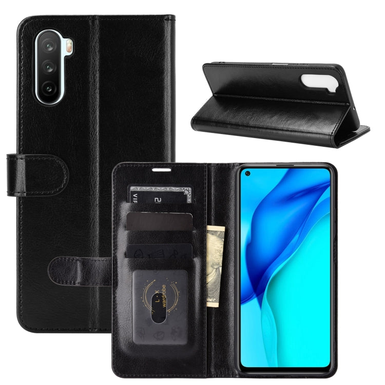 For Huawei Mate 40 lite/Maimang 9 R64 Texture Single Horizontal Flip Protective Case with Holder & Card Slots & Wallet& Photo Frame