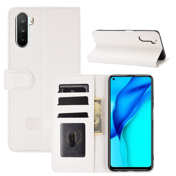 For Huawei Mate 40 lite/Maimang 9 R64 Texture Single Horizontal Flip Protective Case with Holder & Card Slots & Wallet& Photo Frame