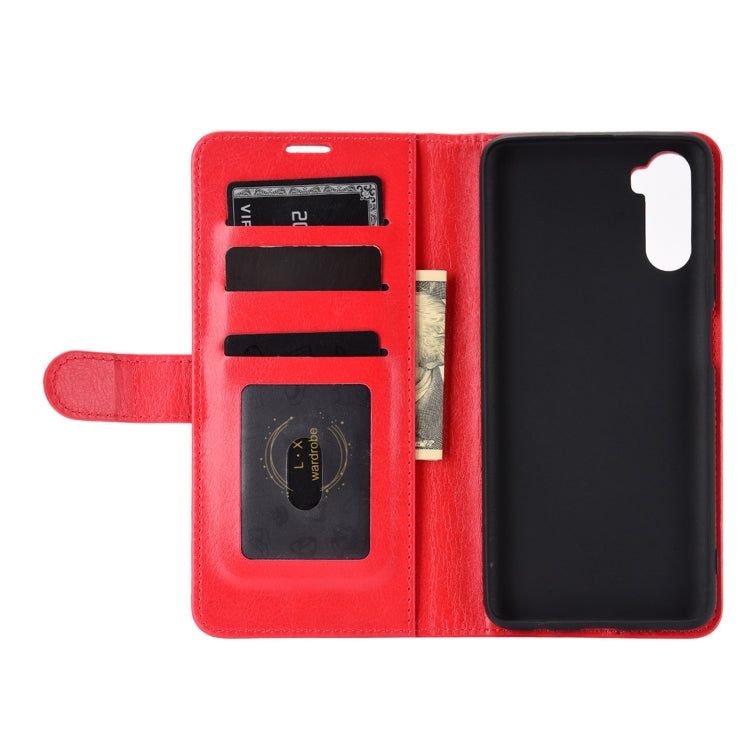 For Huawei Mate 40 lite/Maimang 9 R64 Texture Single Horizontal Flip Protective Case with Holder & Card Slots & Wallet& Photo Frame