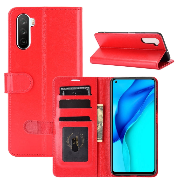 For Huawei Mate 40 lite/Maimang 9 R64 Texture Single Horizontal Flip Protective Case with Holder & Card Slots & Wallet& Photo Frame