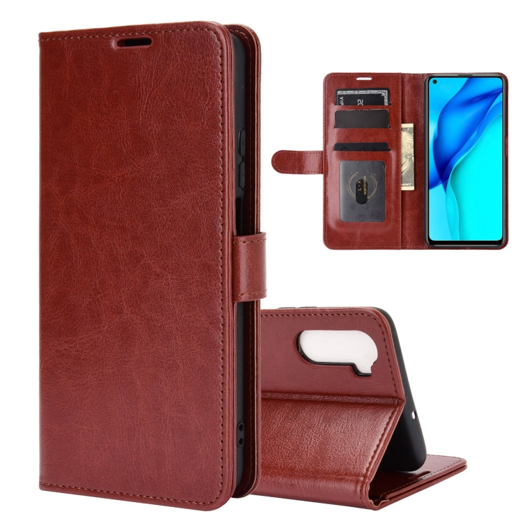 For Huawei Mate 40 lite/Maimang 9 R64 Texture Single Horizontal Flip Protective Case with Holder & Card Slots & Wallet& Photo Frame