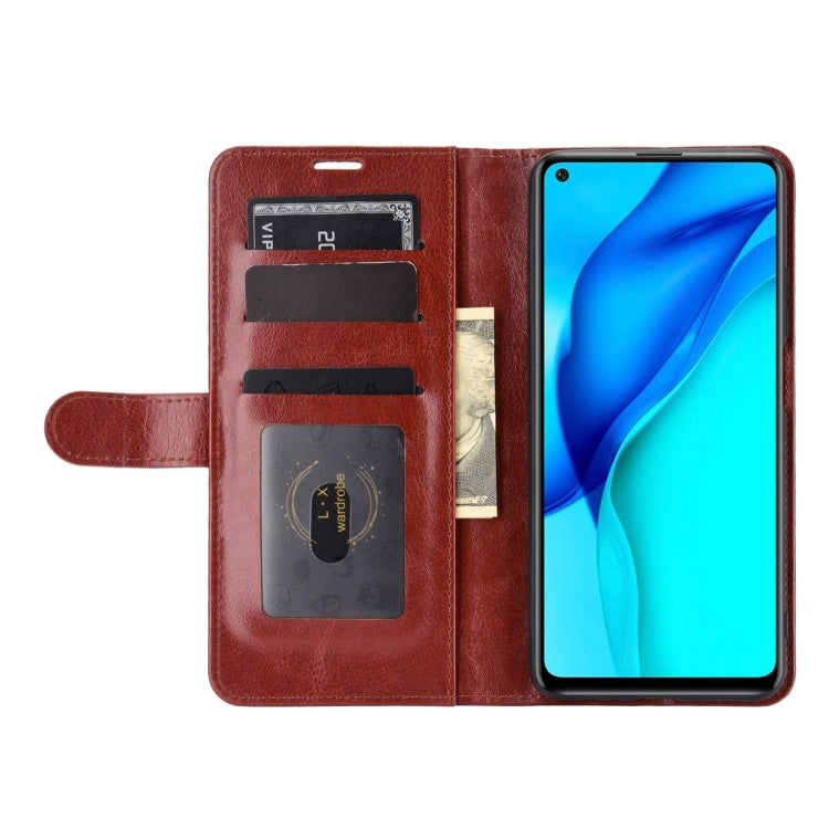 For Huawei Mate 40 lite/Maimang 9 R64 Texture Single Horizontal Flip Protective Case with Holder & Card Slots & Wallet& Photo Frame