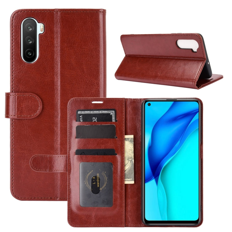For Huawei Mate 40 lite/Maimang 9 R64 Texture Single Horizontal Flip Protective Case with Holder & Card Slots & Wallet& Photo Frame