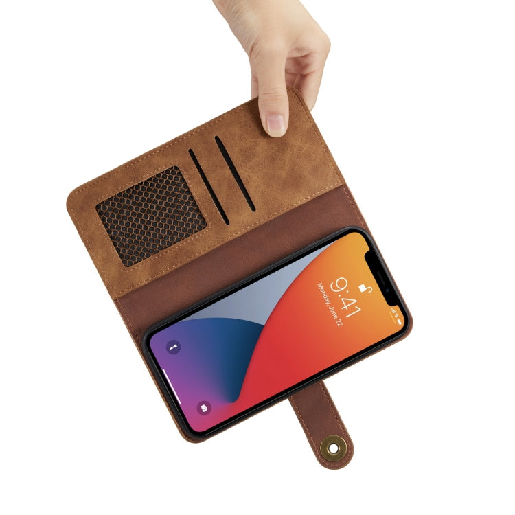 For Samsung Galaxy Note20 Retro Magnetic Detachable Horizontal Flip Leather Case with Card Slots & Wallet & Photo Frame