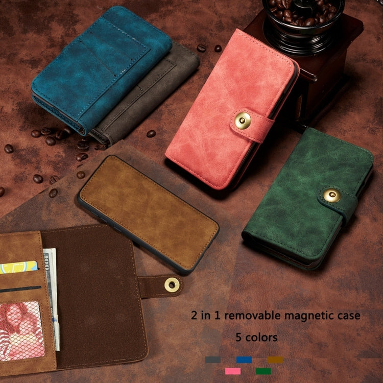 For Samsung Galaxy Note20 Retro Magnetic Detachable Horizontal Flip Leather Case with Card Slots & Wallet & Photo Frame