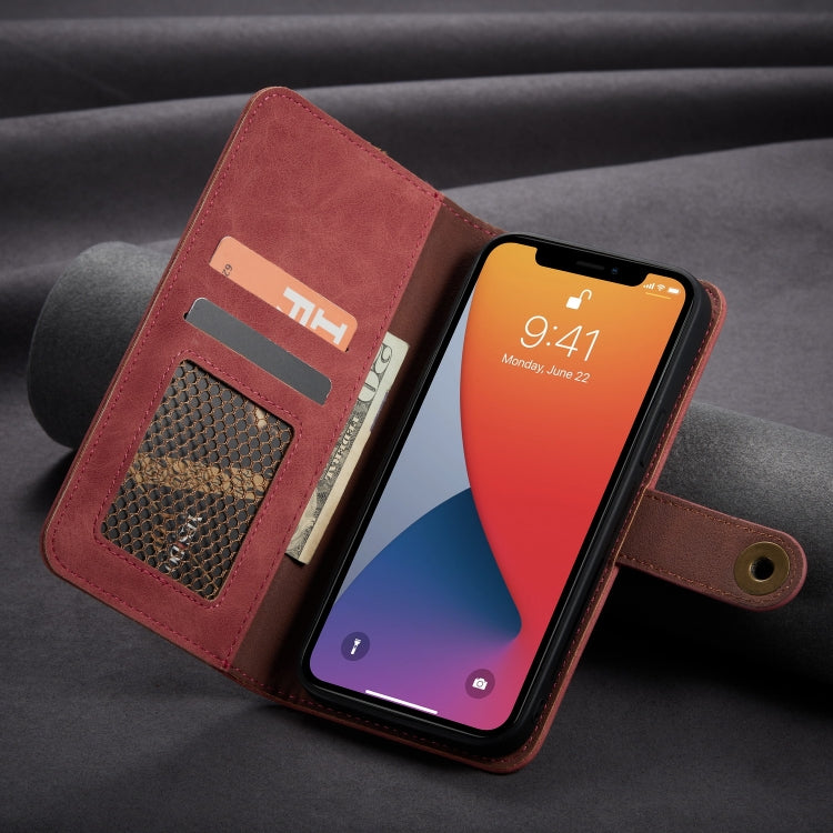 For Samsung Galaxy Note20 Ultra Retro Magnetic Detachable Horizontal Flip Leather Case with Card Slots & Wallet & Photo Frame