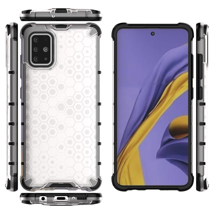 For Samsung Galaxy M51 (Side Fingerprint) Shockproof Honeycomb PC + TPU Case