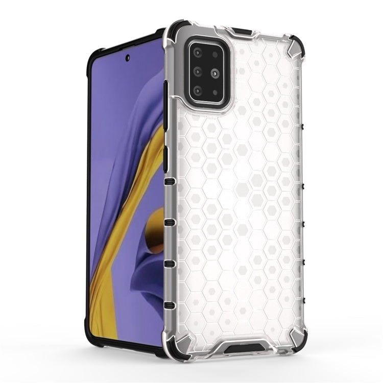 For Samsung Galaxy M51 (Side Fingerprint) Shockproof Honeycomb PC + TPU Case