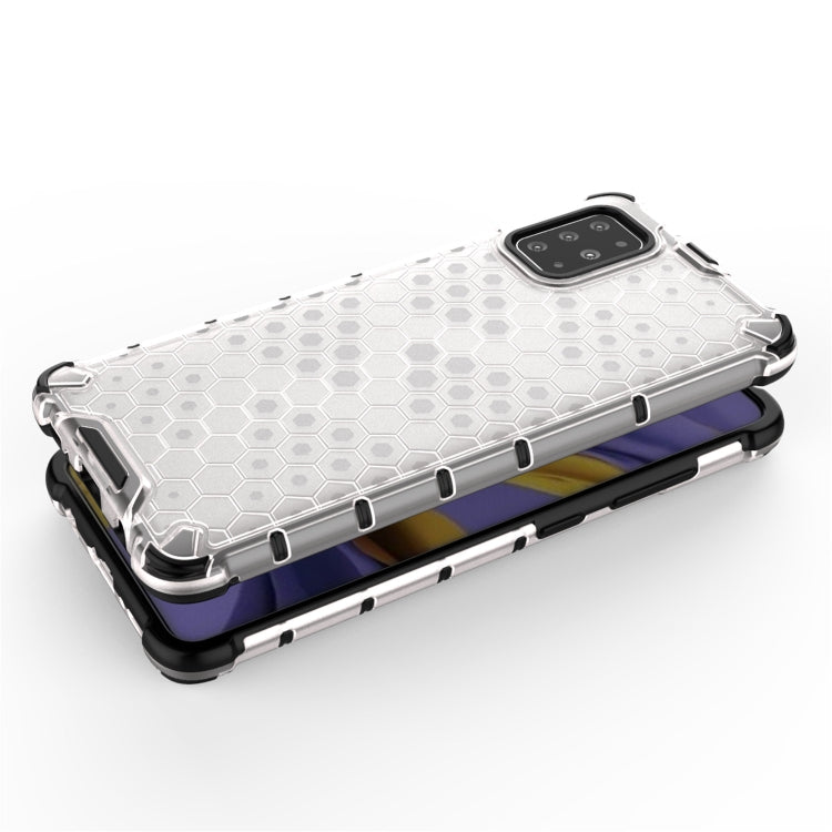 For Samsung Galaxy M51 (Side Fingerprint) Shockproof Honeycomb PC + TPU Case