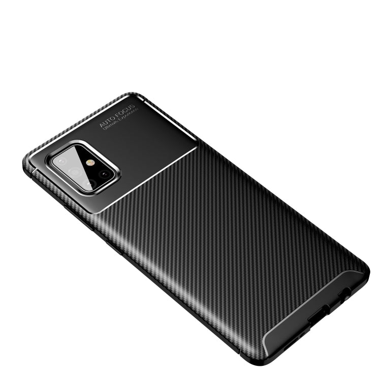 For OnePlus 8T Carbon Fiber Texture Shockproof TPU Case
