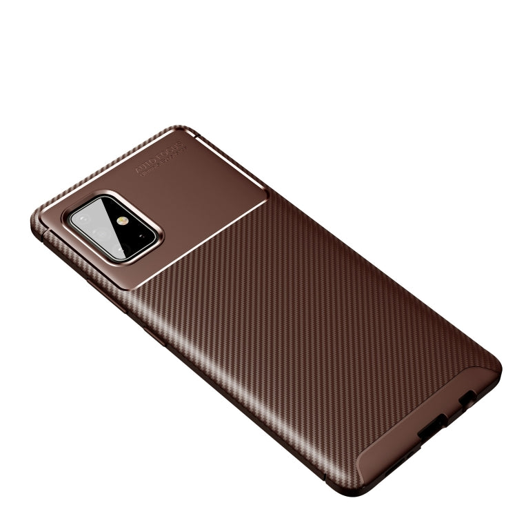 For OnePlus 8T Carbon Fiber Texture Shockproof TPU Case