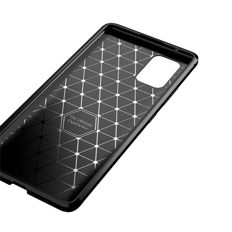 For OnePlus 8T Carbon Fiber Texture Shockproof TPU Case