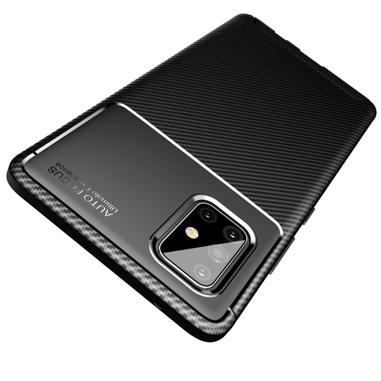 For OnePlus 8T Carbon Fiber Texture Shockproof TPU Case