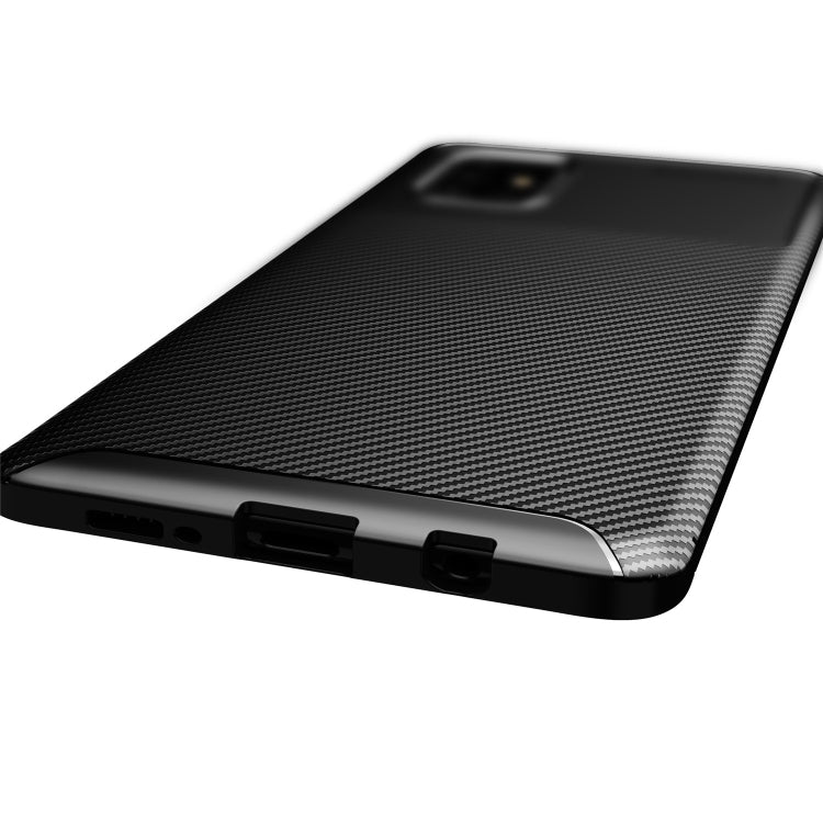 For OnePlus 8T Carbon Fiber Texture Shockproof TPU Case