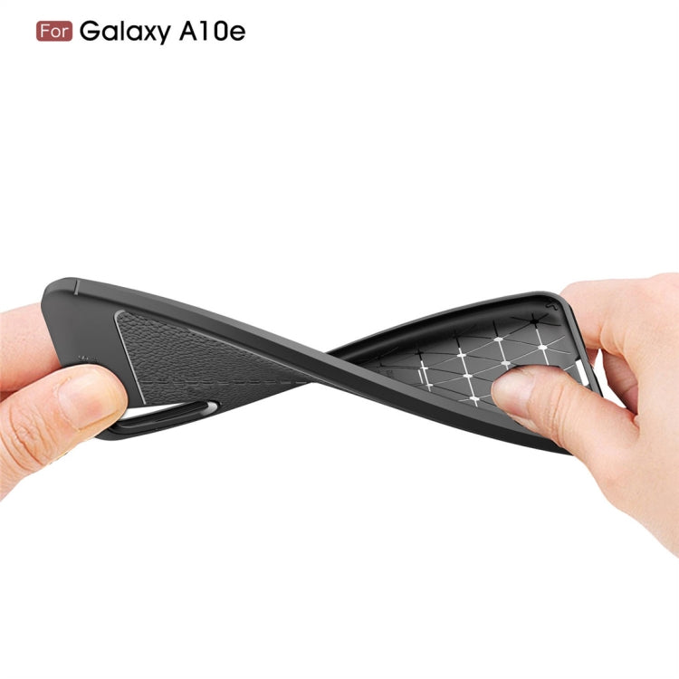 Litchi Texture TPU Shockproof Case for Galaxy A10e