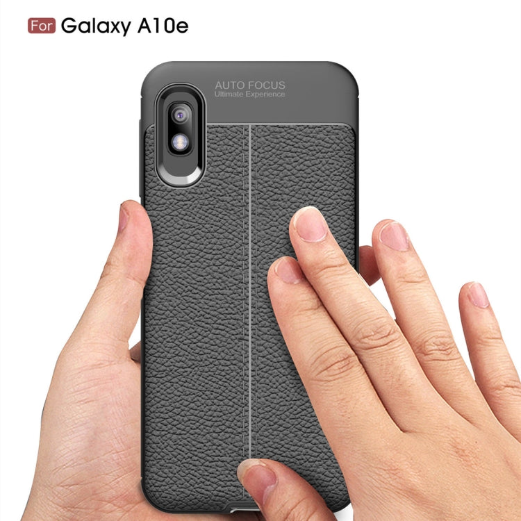 Litchi Texture TPU Shockproof Case for Galaxy A10e