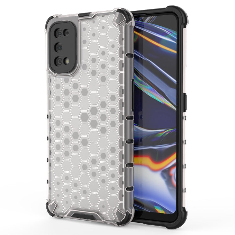 For OPPO Realme 7 Pro  Shockproof Honeycomb PC + TPU Case