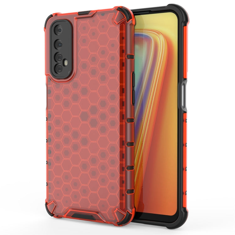 For OPPO Realme 7  Shockproof Honeycomb PC + TPU Case