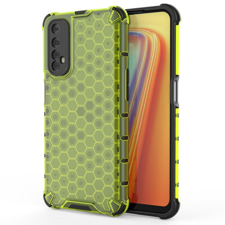 For OPPO Realme 7  Shockproof Honeycomb PC + TPU Case