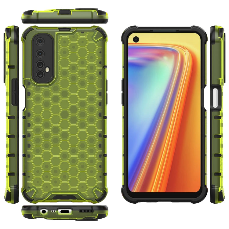For OPPO Realme 7  Shockproof Honeycomb PC + TPU Case
