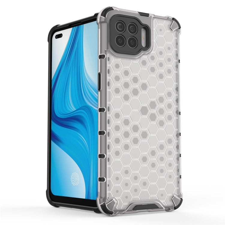 For OPPO F17  Shockproof Honeycomb PC + TPU Case