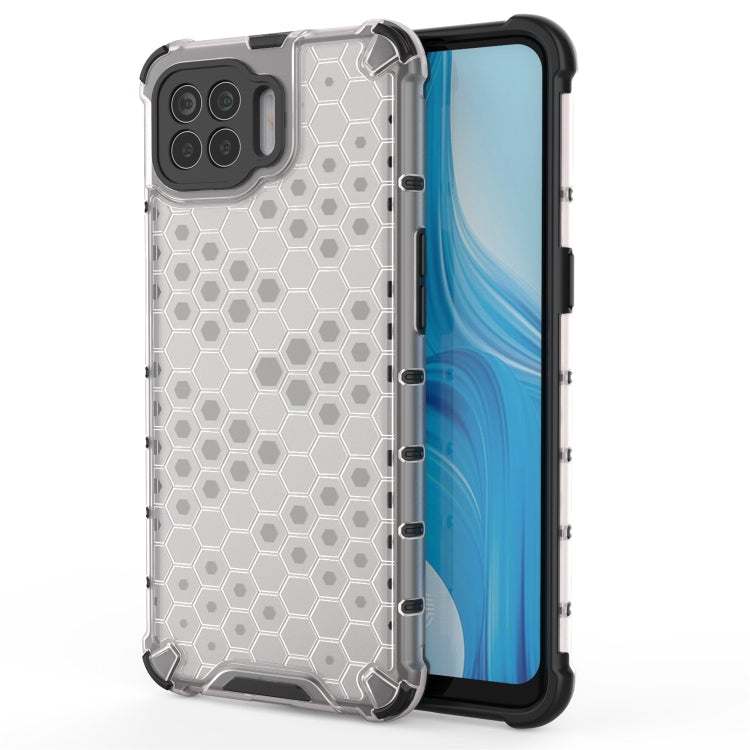 For OPPO F17 Pro  Shockproof Honeycomb PC + TPU Case