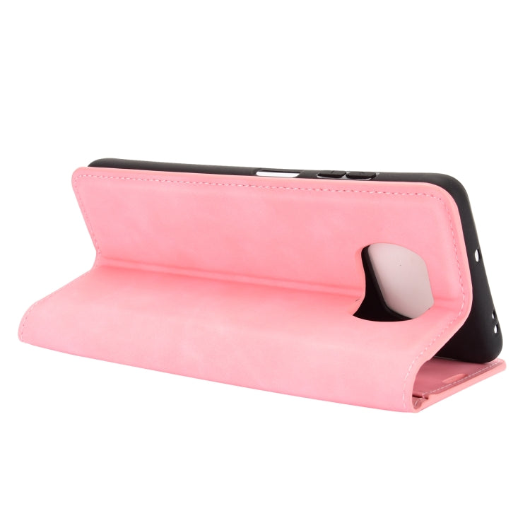 For Xiaomi Poco X3/X3 NFC Retro-skin Business Magnetic Suction Leather Case with Holder & Card Slots & Wallet