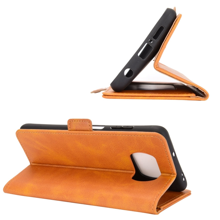 For Xiaomi Poco X3/X3 NFC  Dual-side Magnetic Buckle Horizontal Flip Leather Case with Holder & Card Slots & Wallet